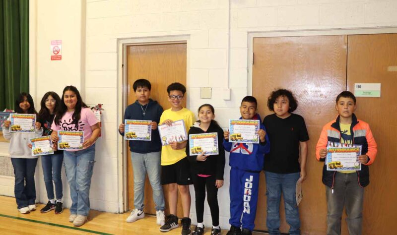 Perfect attendance for the whole year.
