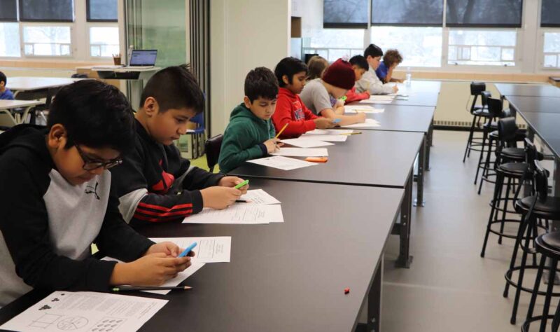 Mathletes in action.